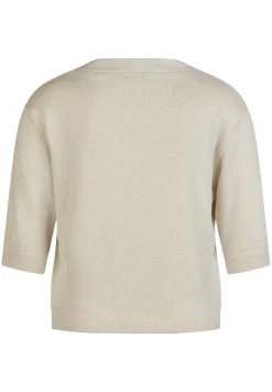 Damen Lecomte Strickjacke mit V-Ausschnitt
