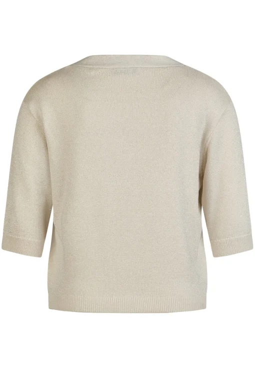 Damen Lecomte Strickjacke mit V-Ausschnitt