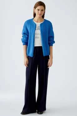 Damen Oui Strickjacke mit Wolle und Mohair