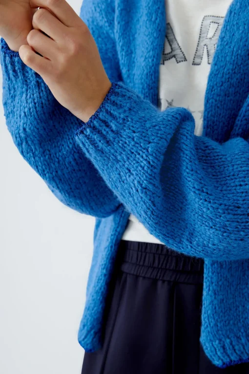 Damen Oui Strickjacke mit Wolle und Mohair