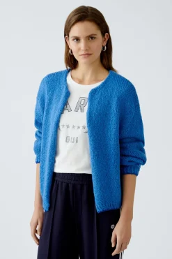 Damen Oui Strickjacke mit Wolle und Mohair