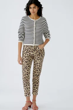 Damen Oui Strickjacke reine Baumwolle