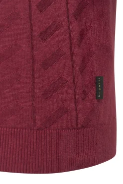 Herren Bugatti Strickpolo mit Struktur