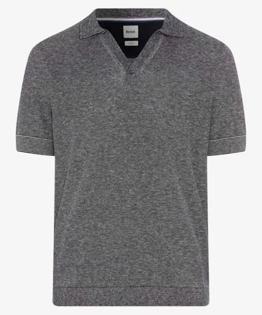 Herren Brax Strickpoloshirt