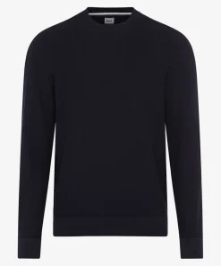 Herren Brax Strickpoloshirt mit Streifen