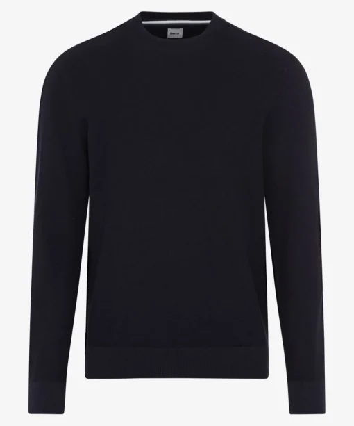 Herren Brax Strickpoloshirt mit Streifen