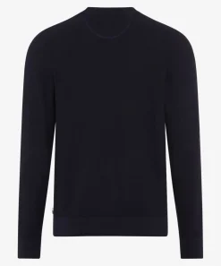 Herren Brax Strickpoloshirt mit Streifen