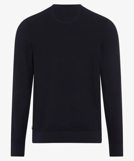Herren Brax Strickpoloshirt mit Streifen