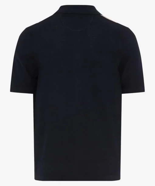 Herren Brax Strickpoloshirt mit Streifen