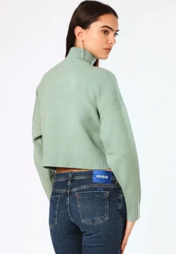Damen Hugo Blue Strickpullover