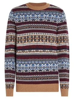 Herren Tommy Hilfiger Strickpullover im Norwegermuster