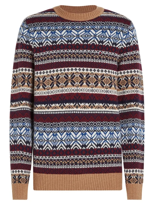 Herren Tommy Hilfiger Strickpullover im Norwegermuster