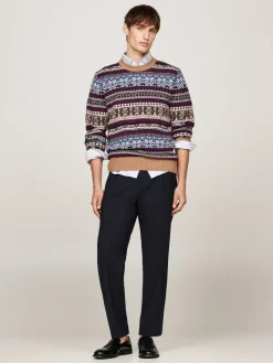 Herren Tommy Hilfiger Strickpullover im Norwegermuster