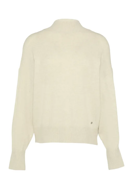 Damen s.Oliver Strickpullover im Relaxed Fit mit Stehkragen