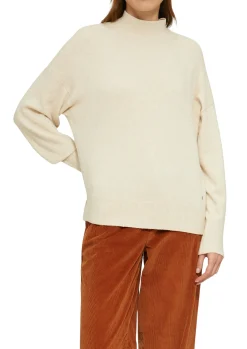 Damen s.Oliver Strickpullover im Relaxed Fit mit Stehkragen