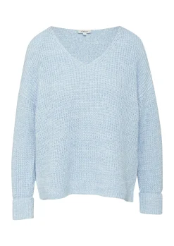 Damen s.Oliver Strickpullover im Relaxed Fit aus Baumwollmix