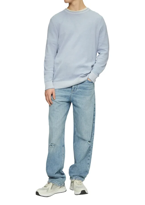 Herren QS Strickpullover in Melange-Optik