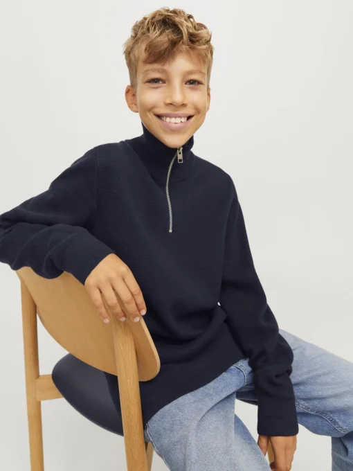 Kinder Jack&Jones Strickpullover JPRBLAMILANO HALF ZIP