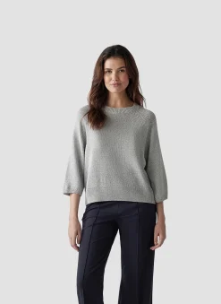 Damen Lecomte Strickpullover mit 3/4-Ärmeln