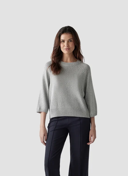 Damen Lecomte Strickpullover mit 3/4-Ärmeln