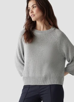 Damen Lecomte Strickpullover mit 3/4-Ärmeln