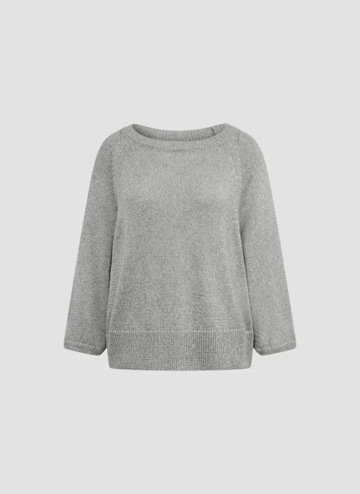 Damen Lecomte Strickpullover mit 3/4-Ärmeln