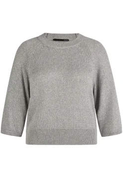 Damen Lecomte Strickpullover mit 3/4-Ärmeln