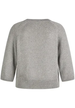 Damen Lecomte Strickpullover mit 3/4-Ärmeln