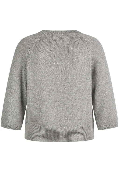 Damen Lecomte Strickpullover mit 3/4-Ärmeln