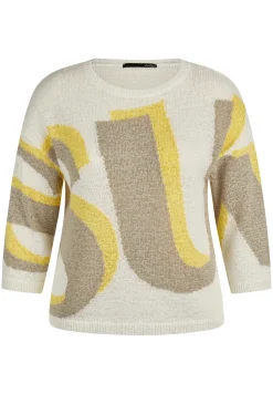 Damen Lecomte Strickpullover mit 3/4-Ärmeln