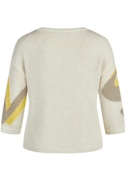 Damen Lecomte Strickpullover mit 3/4-Ärmeln