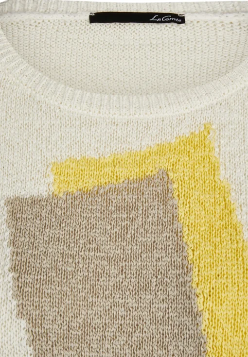 Damen Lecomte Strickpullover mit 3/4-Ärmeln