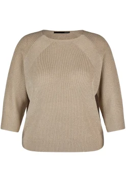 Damen Lecomte Strickpullover mit 3/4-Ärmeln