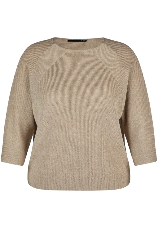 Damen Lecomte Strickpullover mit 3/4-Ärmeln