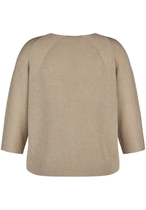 Damen Lecomte Strickpullover mit 3/4-Ärmeln