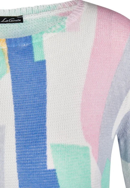 Damen Lecomte Strickpullover mit 3/4-Ärmeln