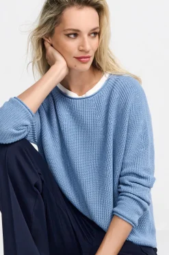 Damen Rich & Royal Strickpullover mit Rundhalsausschnitt