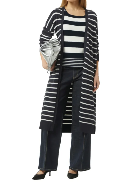Damen Comma Strickpullover mit seitlich geschlitztem Saum