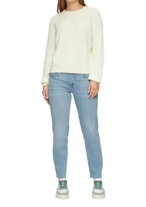 Damen QS Strickpullover mit Struktur aus Viskosemix