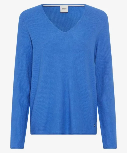 Damen Brax Strickpullover mit V-Ausschnitt