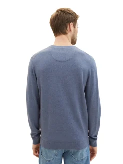 Herren Tom Tailor Strickpullover mit V-Ausschnitt