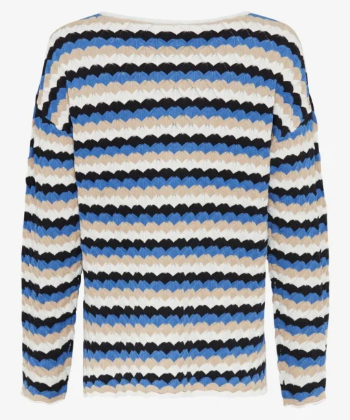 Damen Brax Strickpullover mit Zopfmuster