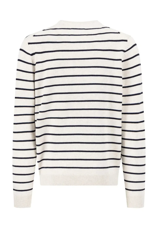 Herren Fynch-Hatton Strickpullover R-Neck Supersoft Striped