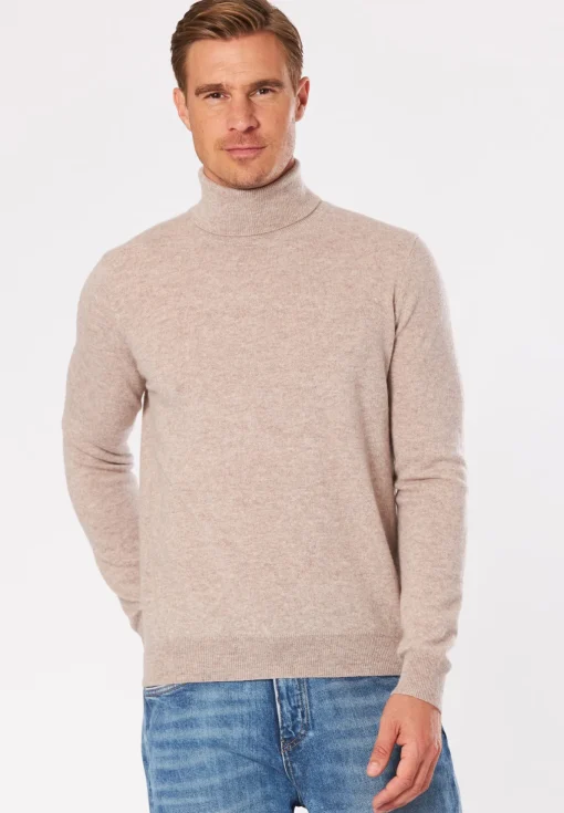 Herren Carnabys Strickpullover Rollkragen Cashmere