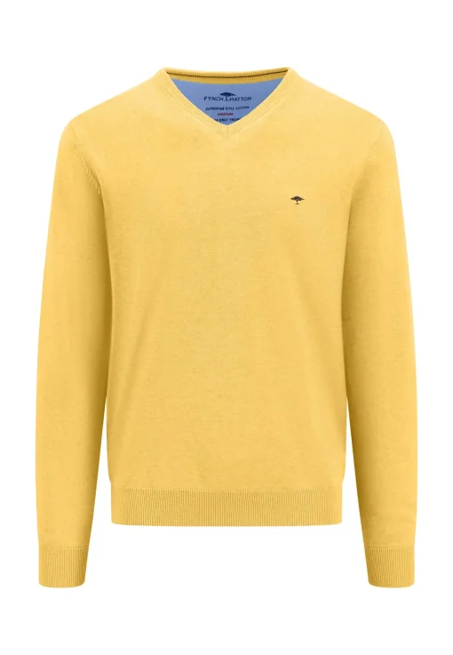 Herren Fynch-Hatton Strickpullover V-Neck Superfine