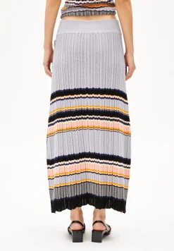 Damen armedangels Strickrock aus Bio-Baumwolle MINNAA STRIPES