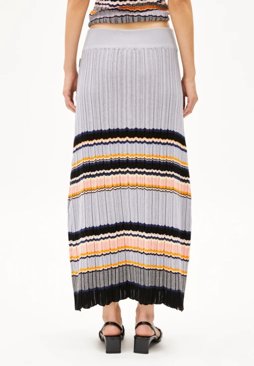 Damen armedangels Strickrock aus Bio-Baumwolle MINNAA STRIPES