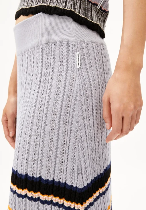 Damen armedangels Strickrock aus Bio-Baumwolle MINNAA STRIPES