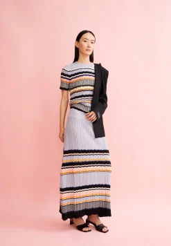 Damen armedangels Strickrock aus Bio-Baumwolle MINNAA STRIPES