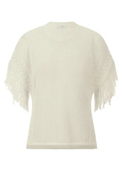 Damen Riani Strickshirt mit Fransen